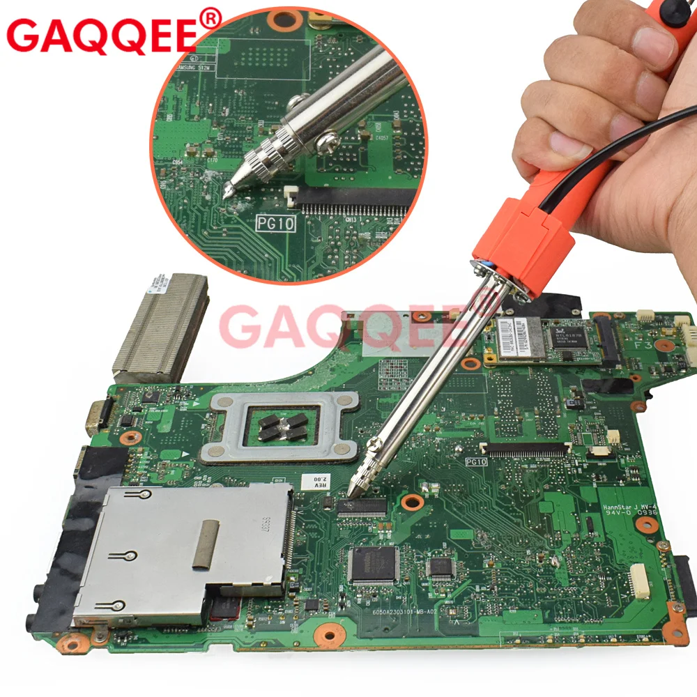 Gaqqee 220v 36w Electric Solder Iron Vacuum Solder Sucker Welding Desoldering Pump Iron Gun Color Random Eu/Us Plug Repair Tool