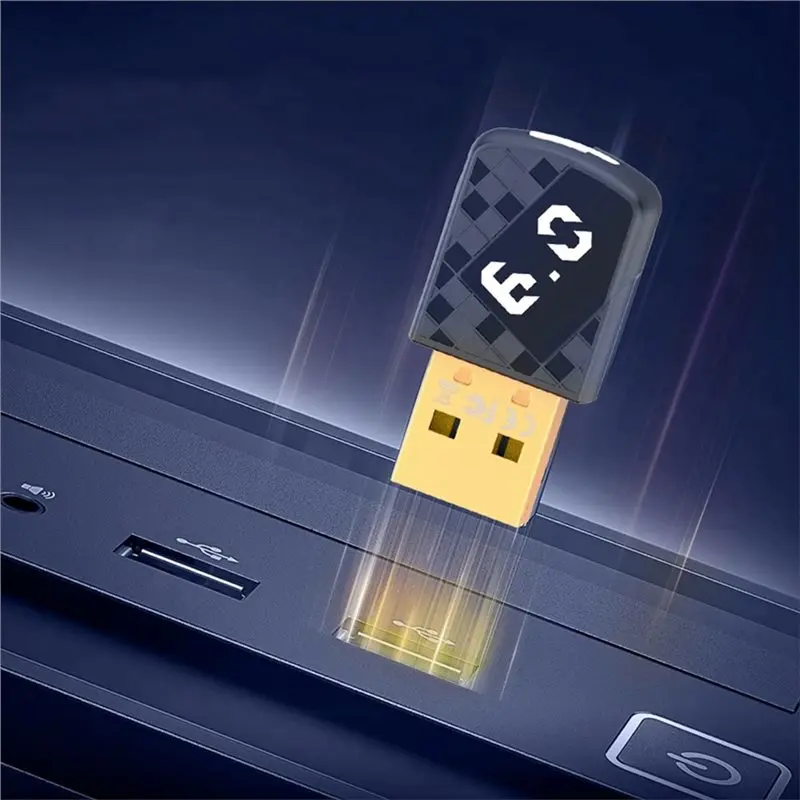 New--USB Bluetooth6.0 Dongle Bluetooth6.0 Receiver Transmitter Adapter For Bluetooth Keyboard Mouse Headphone Speaker