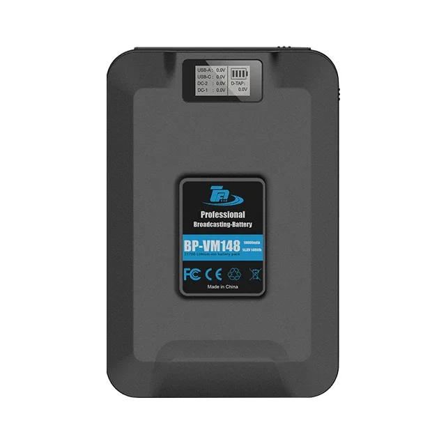 14.8 Volts Lithium Ion Batteries 74W 5000mah Capacity V Mount V Lock Battery For Video Camera