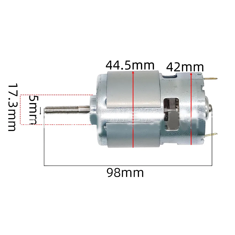 Lawn Mower Weeding Machine Cropper Motor 12V 5mm Drill Screwdriver Gear For 755 High Quality Metal Rotor Workshop Equipment