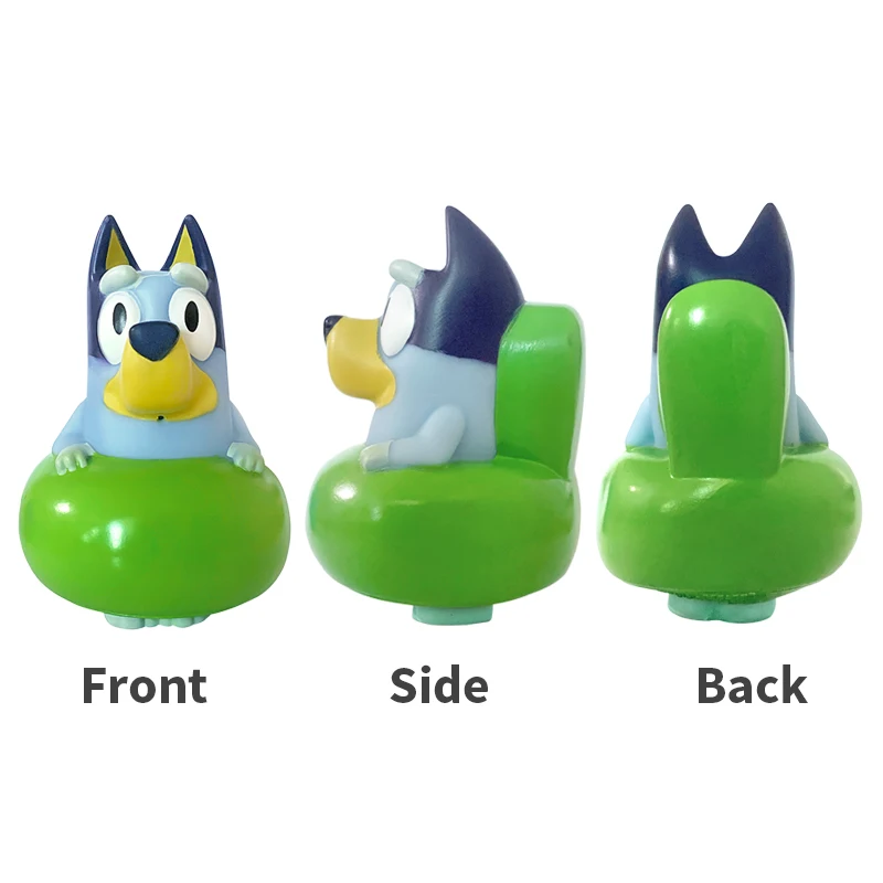 Bluey Bingo Cute Bath Toys Set Anime Dog PVC Model Dolls Water Sprayer Children\'s Bathtubs And Water Play Toys Children Gifts