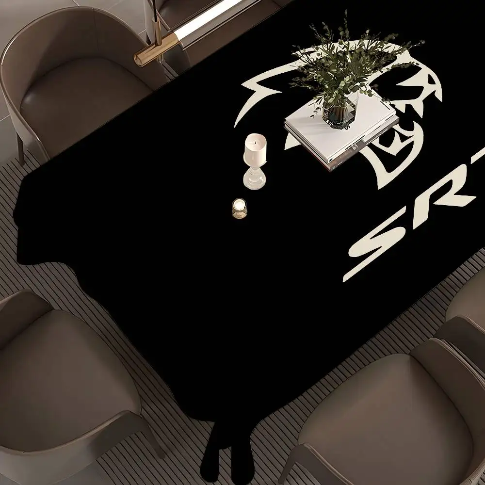 S-SRT LOGO Table Cloth Rectangular Stain Tablecloth Oilcloth Mantel Mesa Impermeable Tablecloth Decoration