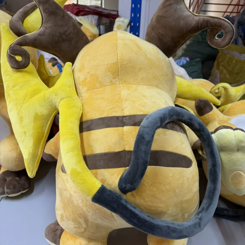 Pokémon Raichu Plush Toy 80Cm Large Size Anime Pet Soft Stuffed Doll Home Decoration Collectible For Anime Fans