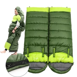 Camping Sleeping Bag Ultralight Waterproof 4 Season Warm Envelope Backpacking Sleeping Bag for Adults Outdoor Traveling Hiking