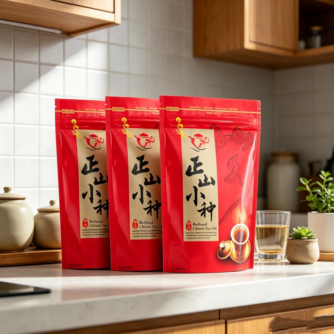 S L M Size China Lapsang Souchong Zipper Bags ZhengShan XiaoZhong Black Oolong Tea Jin Jun Mei Recyclable Sealing No Packing Bag