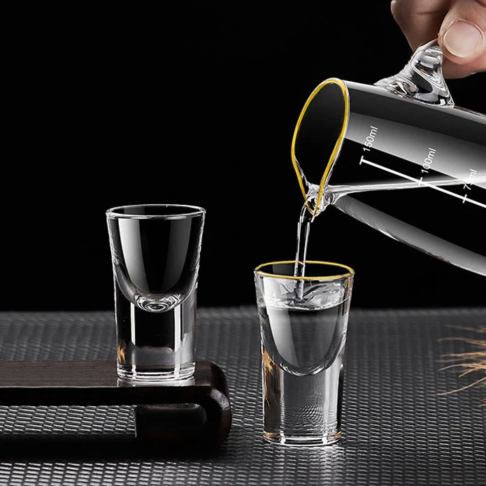 

12pcs Sets Luxury Small Wine Glass Vintage Shot Glass Bar Vodka Glass High-end Scotch Bourbon Cups Spirits Cup Bar Accessories