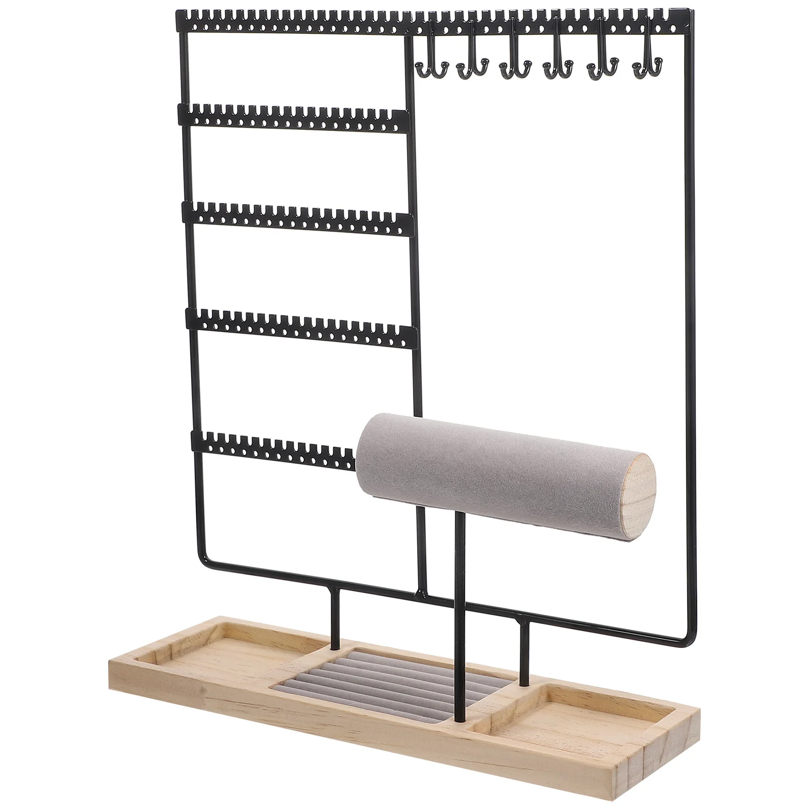 

Multi-Layer Jewelry Display Stand Iron Organizer Holder for Earrings Necklaces Rings Bracelets Jewelry Storage Rack Home