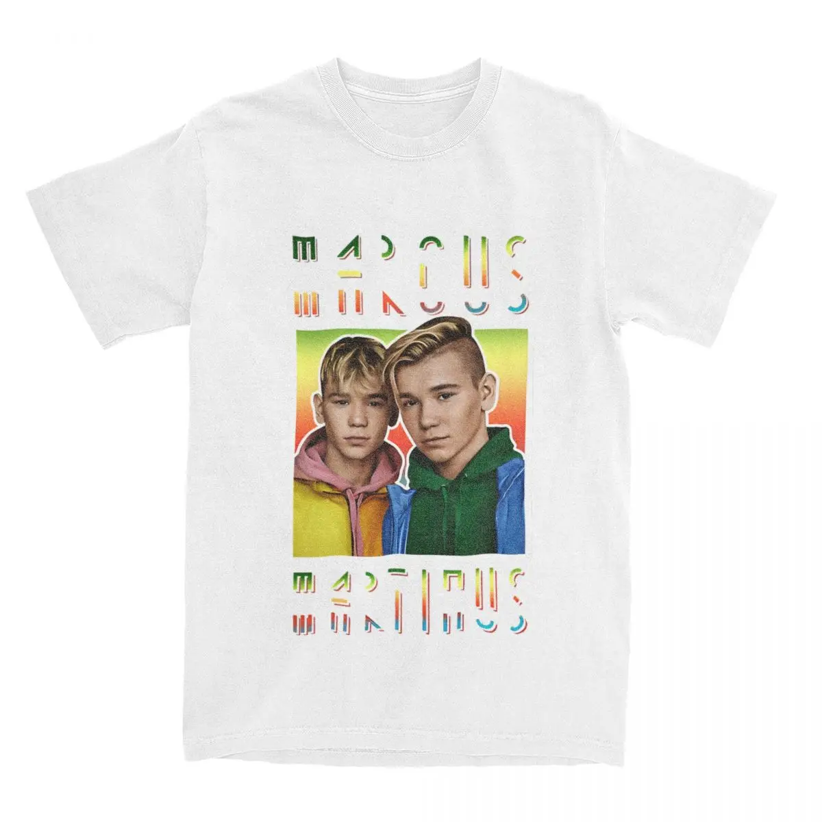 Marcus And Martinus Sweden T-Shirt for Men Vintage Pure Cotton Tees Round Collar Short Sleeve T Shirts Gift Idea Tops