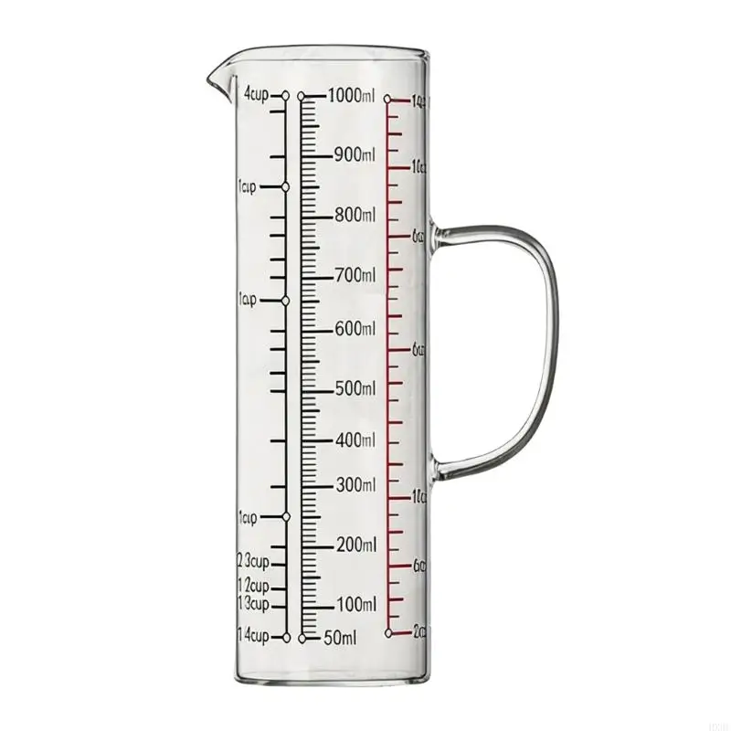 High Glass Measuring Cup 500Ml With Easy To Read Marking Thick Glass Measuring Cup For Home And Professional Use HX6C