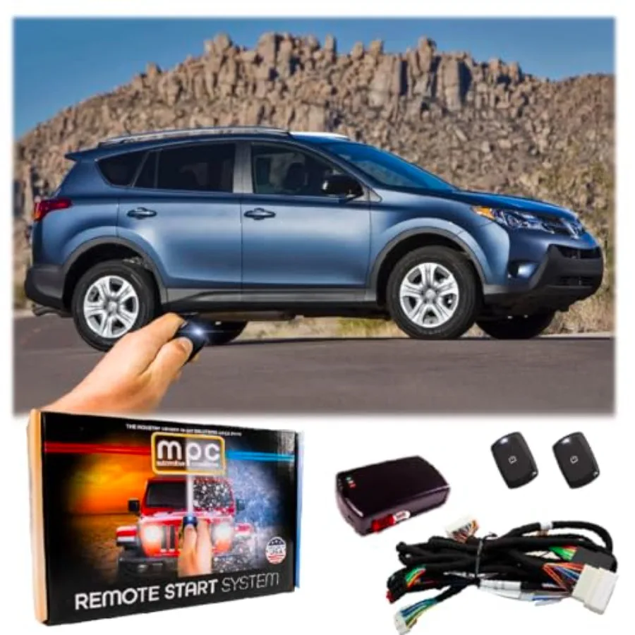 

Комплект дистанционного запуска MPC, совместимый с Toyota RAV4 20132018 для установки пульта дистанционного запуска Easy Vehicle Plug and Play включает в себя