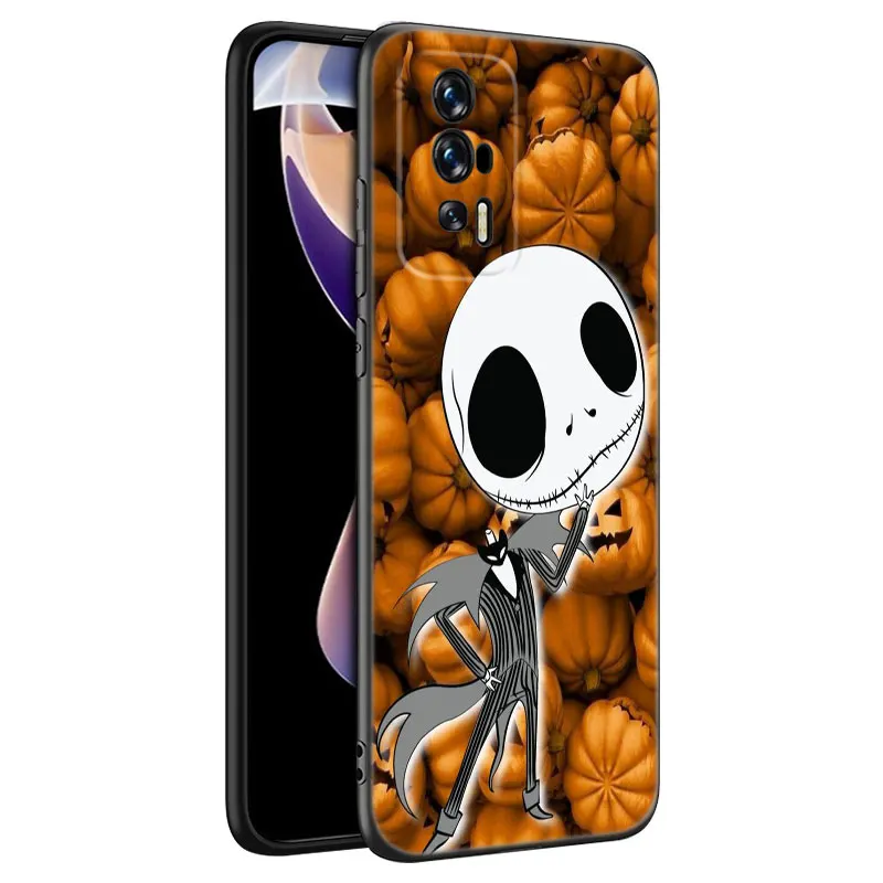 J-Jack Skellington Black Phone Case For Xiaomi Redmi 7A 8A 9A 10A 11A 9C 10C 12C 13C 11 Prime A1 A2 Plus 12 4G Note 9T 12R