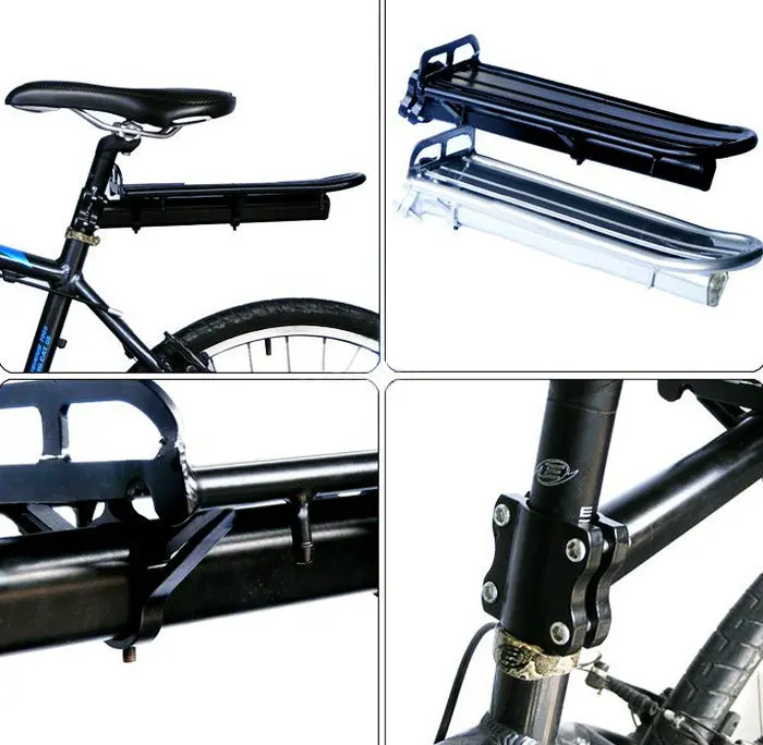 9KG Bicycle Luggage Carrier Bike Rack Aluminum Alloy Cargo Rear Rack Shelf Cycling Seatpost Bag Holder Stand MTB Install Tools 9