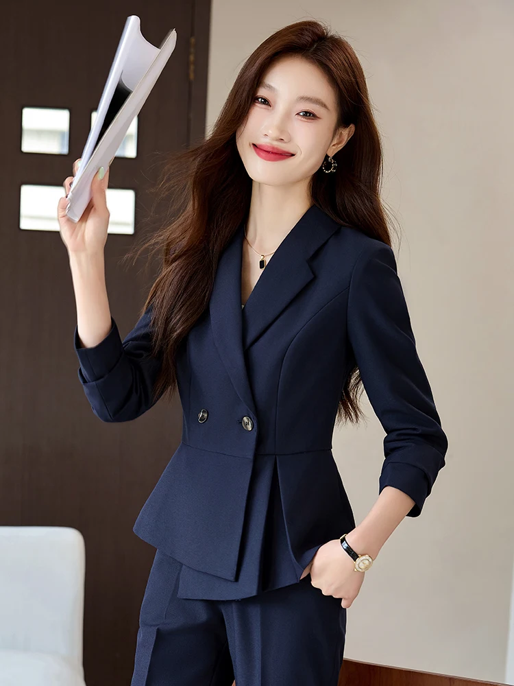 

Professional Women's Suit Set for Spring and Summer 2025 New Style Elegant Goddess Slim Fit Blazer for Workplace Commuting