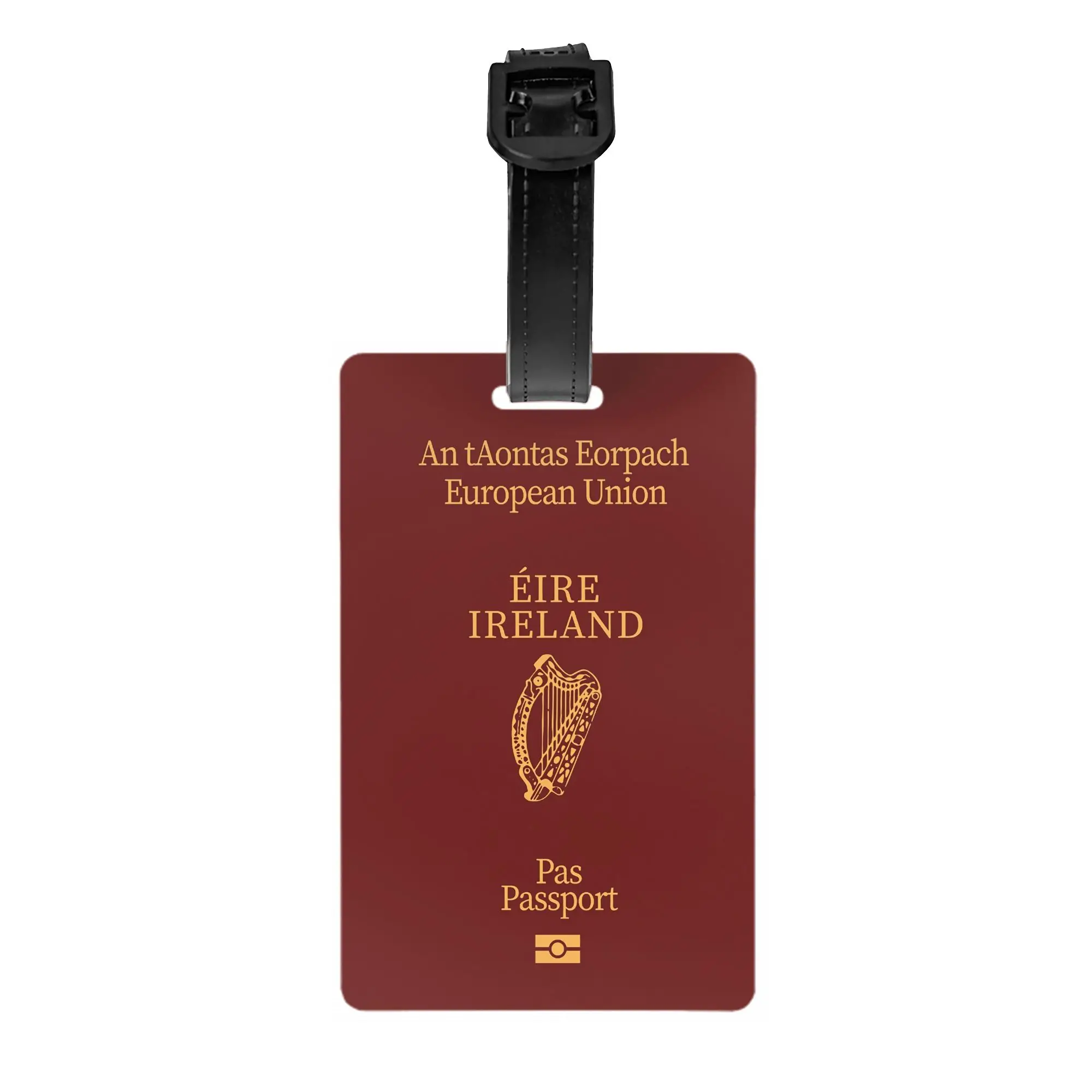 Custom Ireland Passport Luggage Tag Privacy Protection  Baggage Tags Travel Bag Labels Suitcase