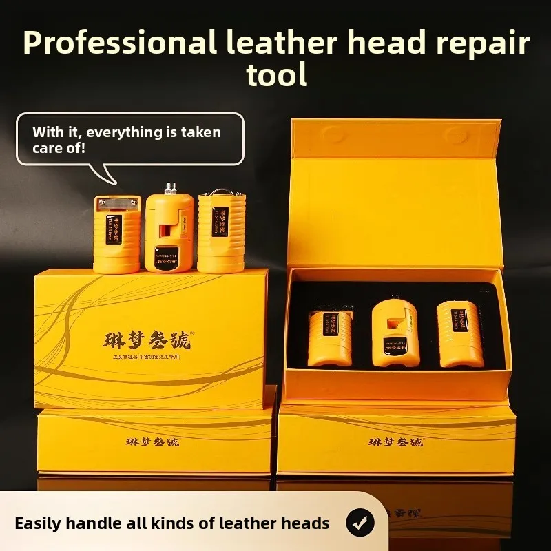 Billiard club leather head repairman, special leather head repair tool for plane and side curvature, grinding leather head
