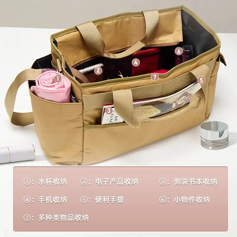 Portable Cosmetic Bag Large Capacity Makeup Brush Storage Organizer Professional Artist Crew Waist Pack Hairdresser Travel