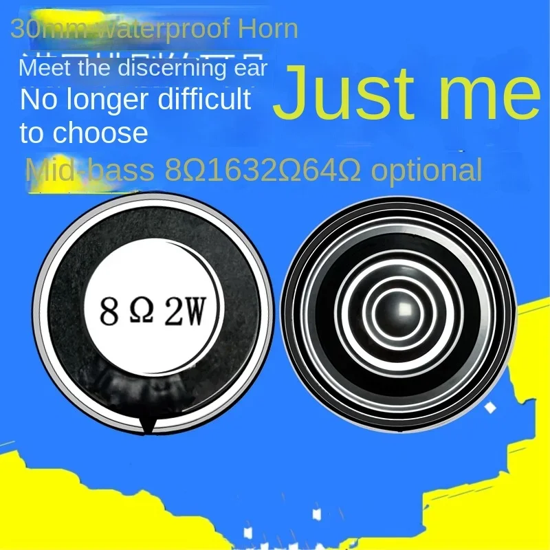 30Mm Waterproof Mylar Ultra-thin 8 Ohms 0.25mm0.5W 2W Iron Shell Voice Broadcast Speaker