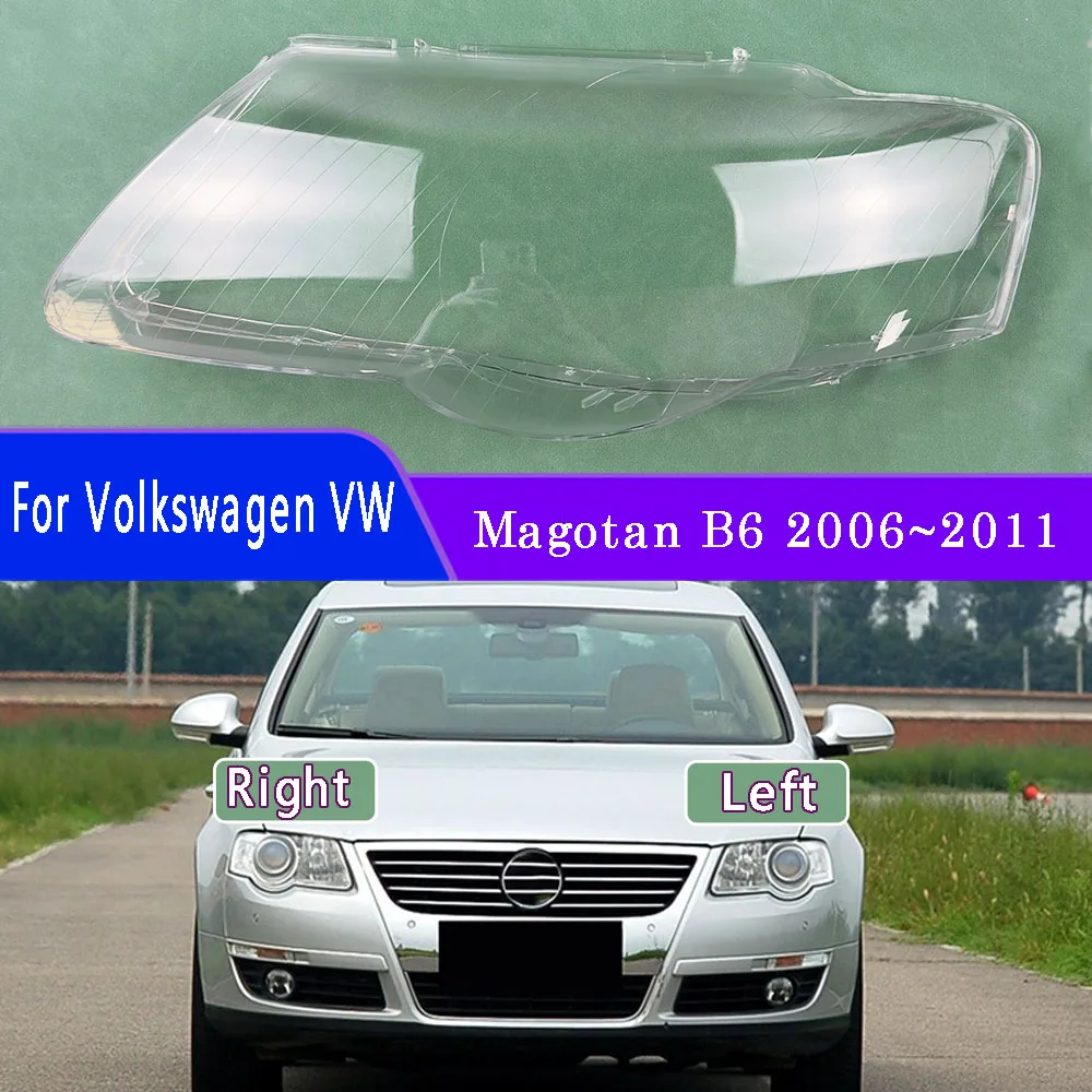 

For Volkswagen VW Magotan B6 2006~2011Headlamp Cover Headlight Shell Transparent Lens Replace Original Lampshade Plexiglass