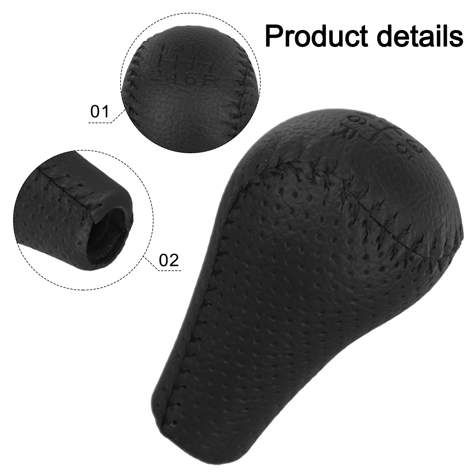 

Replacement Leather Gear Shift Knob with 6 Speeds for Nissan For Navara D40 and For Frontier Double Cab Models from 2005 to 2015