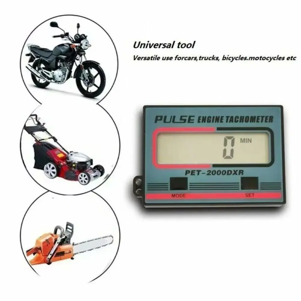 100-30000RPM Gauge Digital Tachometer Tach Hour Meter for ATV Lawn Mower 2/4 Stroke Engine Spark Plugs Motorcycle Accessories - Image 3