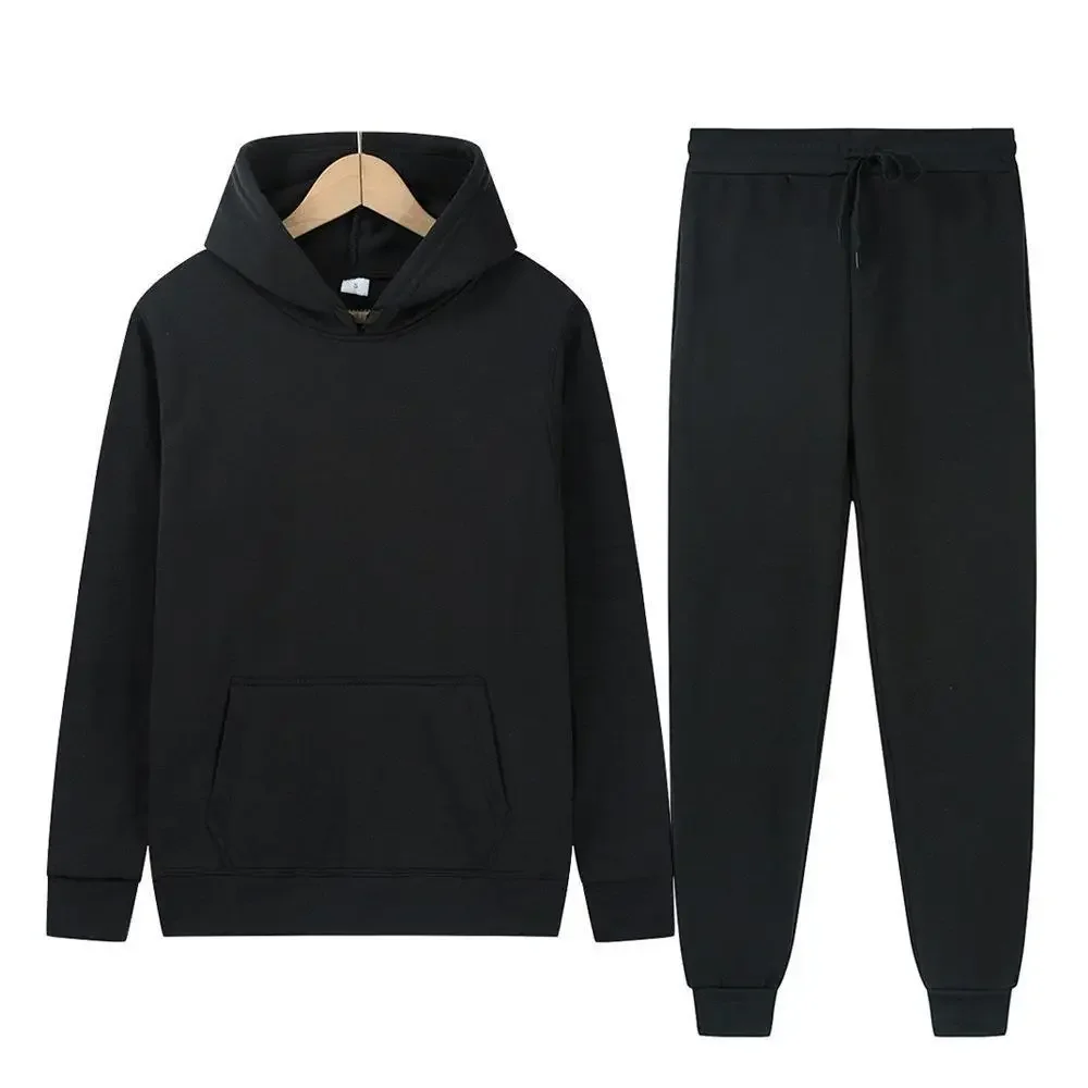 

2024 Autumn And Winter New Trend All-in-one Hooded Hoodie Set Men's Thick Loose Running Spring And Autumn Hoodie