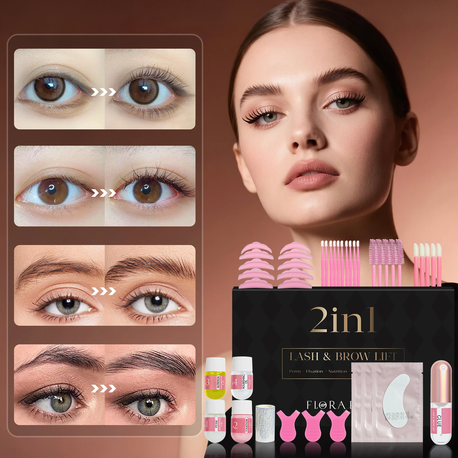 ラッシュリフトキット、ラッシュリフト、プロフェッショナルまつげパーマキット、リキッドセット、半永久、カールパーマ、ウェーブリフトエクステンションパーマセット