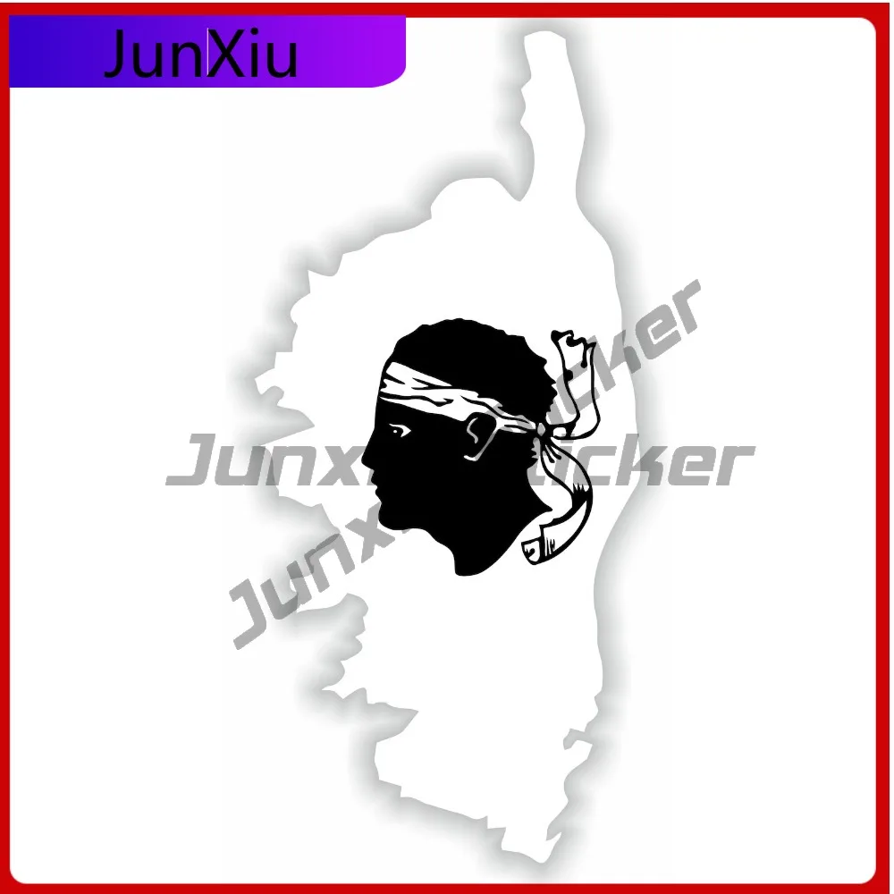 

Corse Corsica National Emblem Map Shape And Outline Vinyl Decals Graphics Custom Decals Car Decoration X500 Motorcycle Bumper