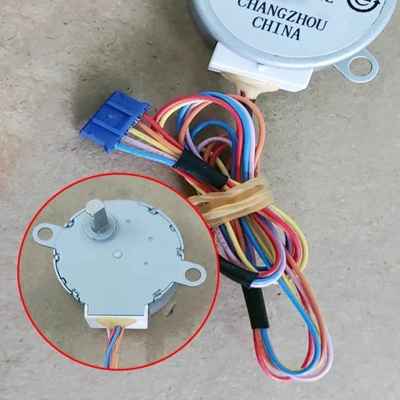 M7DF 35BYJ46 Air Conditioner Swing Blade Sweeping Motor with Cable and Connector