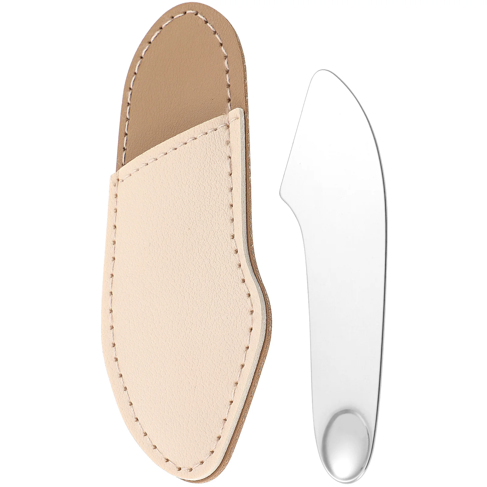 

Metal Makeup Spatula Stainless Steel Precision Tool for Foundation Blush Mixing Smooth Easy Clean Plate Mixer