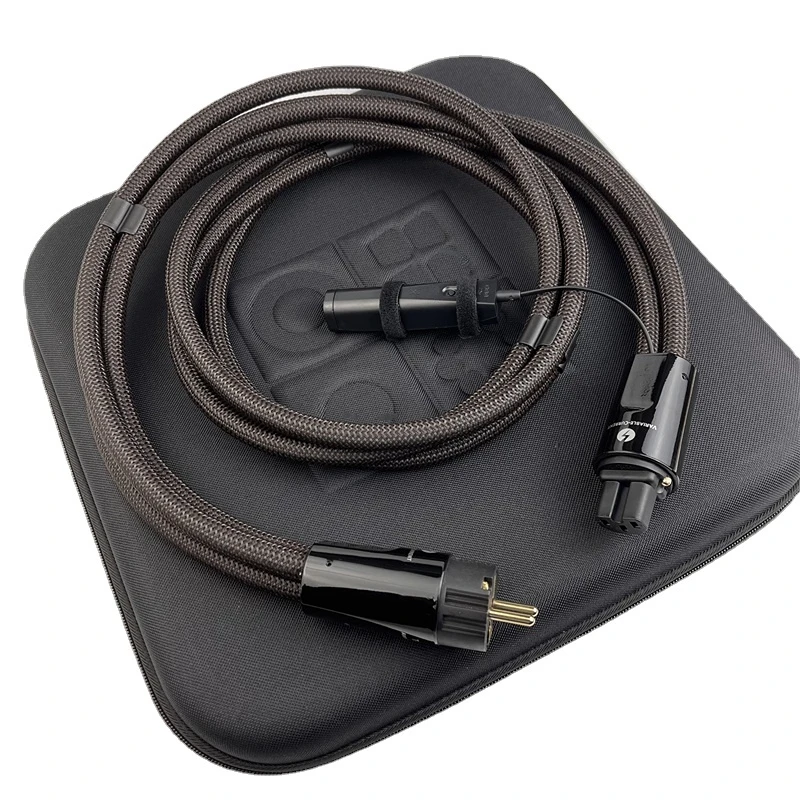 High Quality (Variable) Current AC Audio Thunder Power Cable US EU Schuko for Sub-woofer Powered Loudspeaker Amplifier