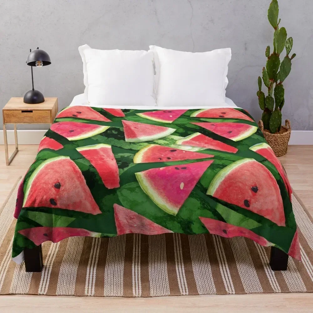 

Watermelon Pattern Creation Throw Blanket Fuzzy Plush Throw Blanket for Sofa Chair