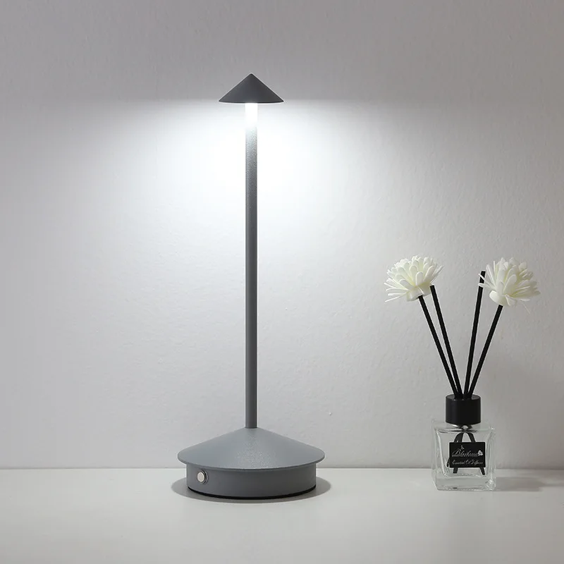 

Creative LED Rechargeable USB Desk Lamp Cordless Touch Dimming Table Lamp for Bar KTV Hotel Living Room Night Light Bedside Lamp