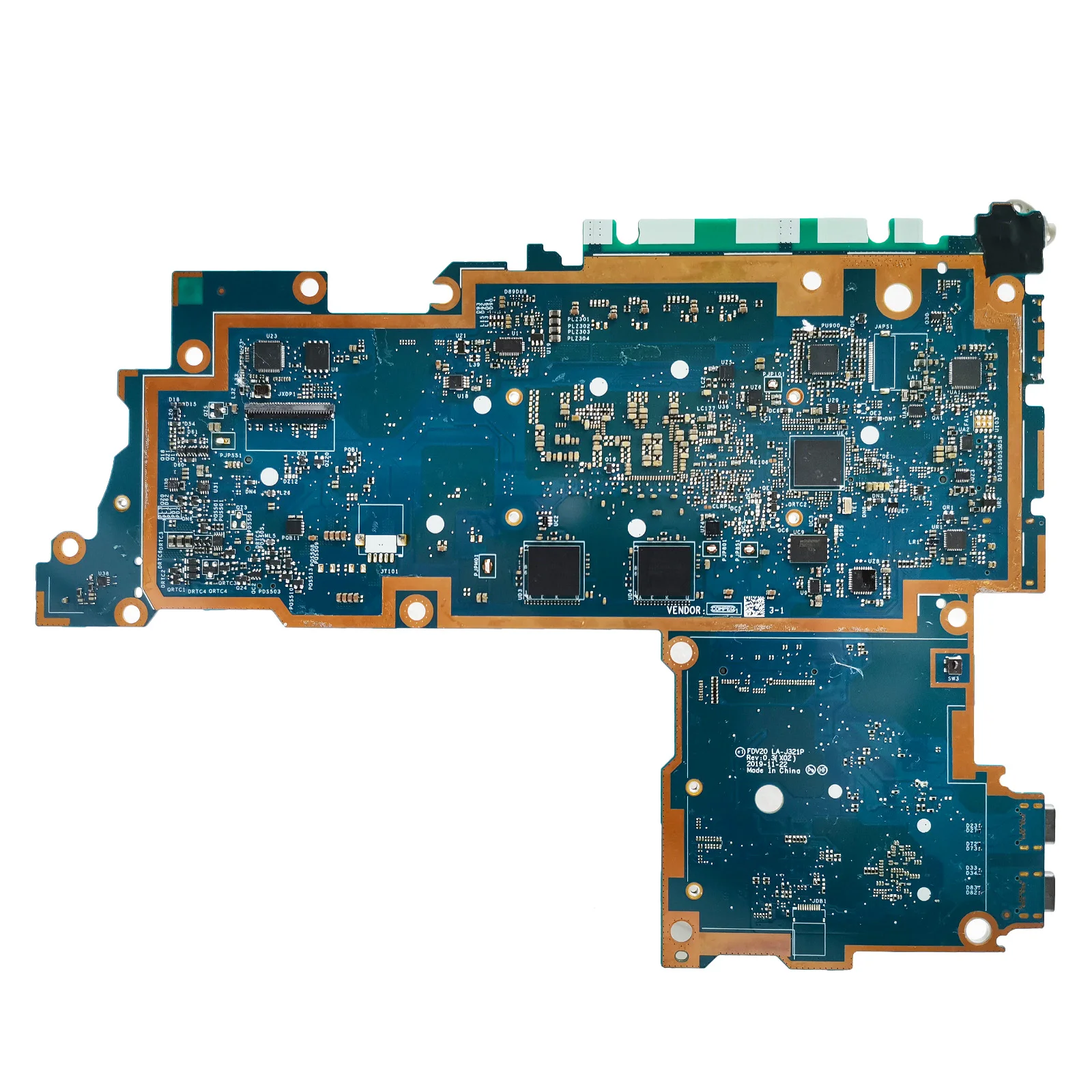 LA-J321P Motherboard For Dell Latitude 7210 Laptop Mainboard 0CTKYT 09XR7X With i5-10310U i7-10610U CPU 8GB RAM