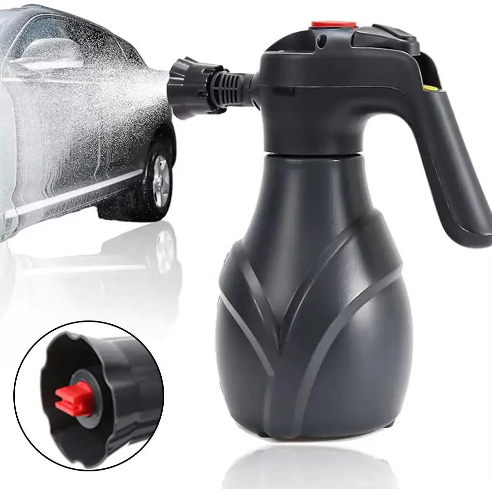 

2l Electric Snow Foam Sprayer Professional Handheld Electric Foam Pot Pressure Relief Snow Foam Lance For Car Wash E9s5