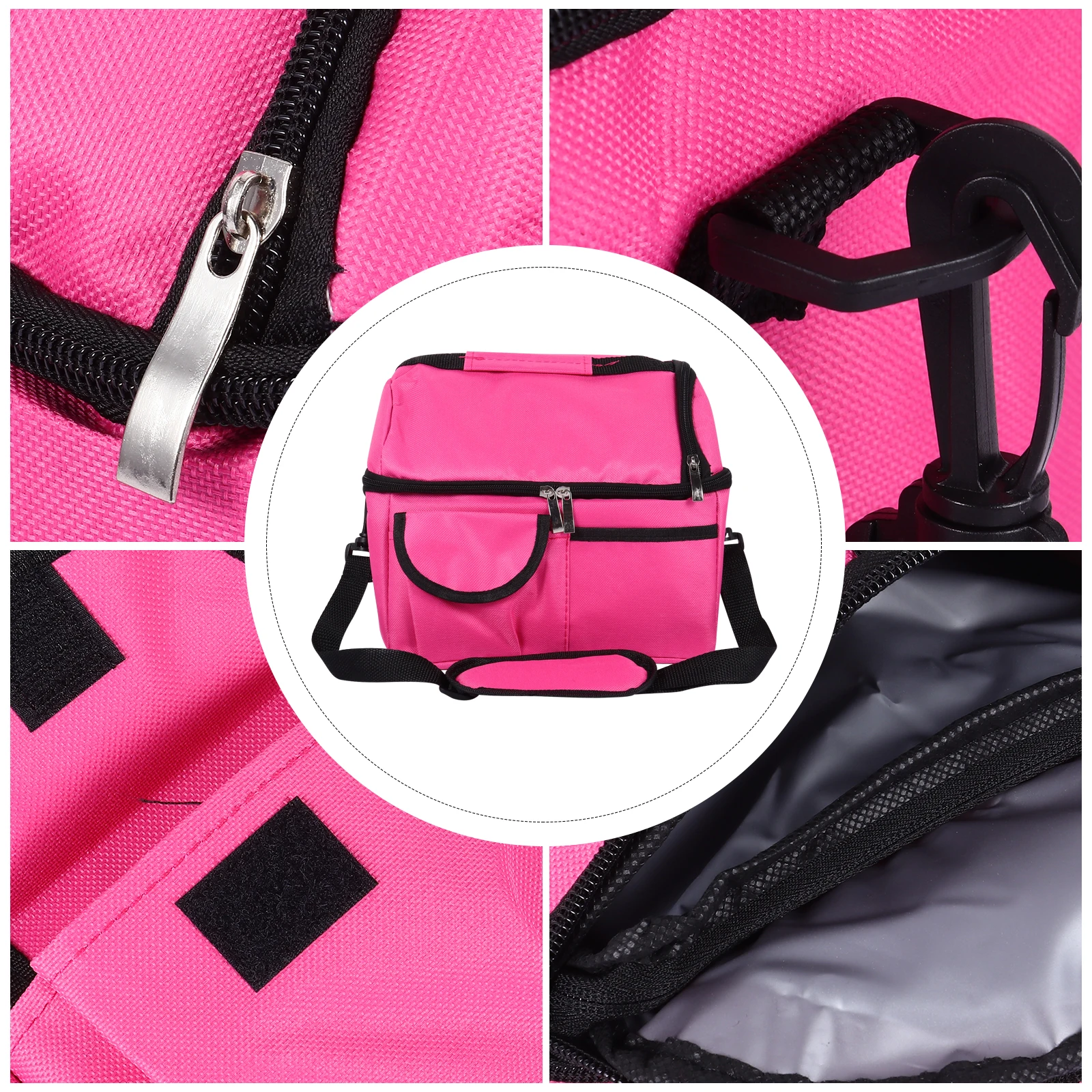 

1 pc Fresh-Keeping Lunch Box Waterproof Storage Bento Tote Large Capacity Portable Picnic Bag Simple Insulated Food Delivery