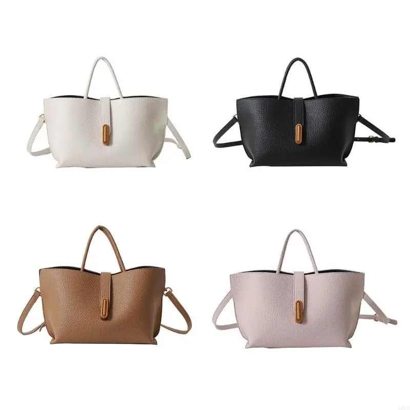 

All-Matching Crossbody Bag for Women Simple Shoulder Bag Korean Styles Handbag Solid Color Bucket Bag Everyday Bag