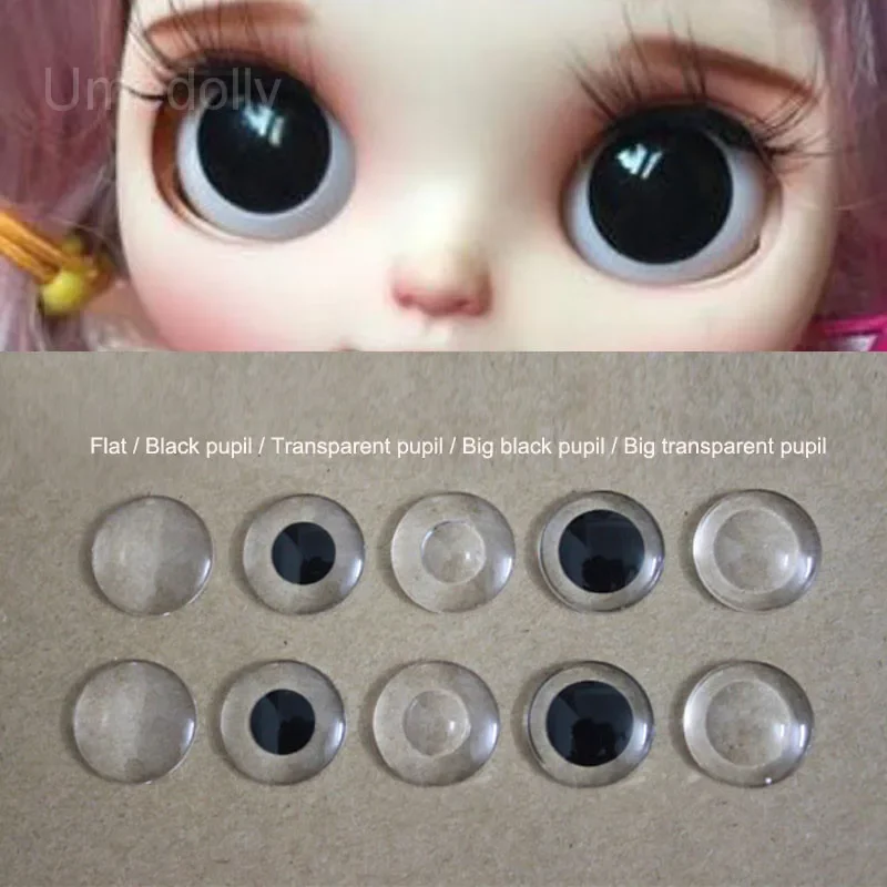 5 Pairs Acrylic Blyth Eye Chips Blyth Doll Eyes Pupil for Custom DIY Doll Accessories