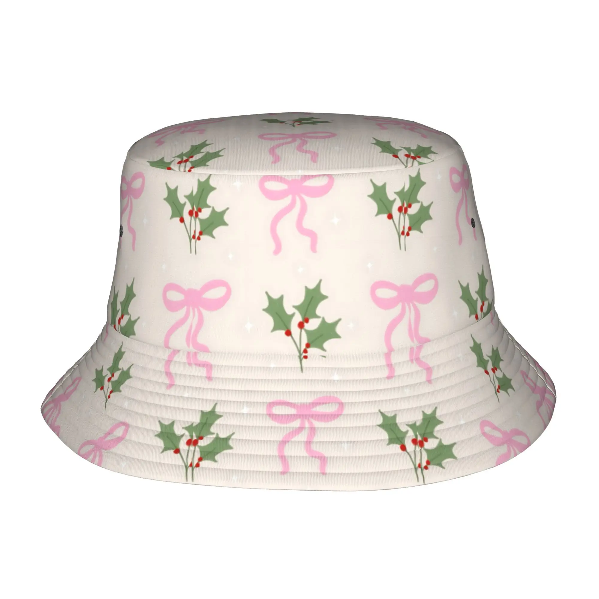 1pc-festivo-natal-rosa-arco-balde-chapeu-unisex-chapeu-de-sol-ao-ar-livre-com-vermelho-verde-design-de-ferias-maquina-lavavel