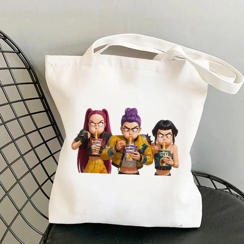 حقيبة قماش مطبوعة من Witch Hunt للبنين والبنات حقيبة قماش للمدرسة المتوسطة حقيبة تسوق كسول حقيبة كتف بيل اليد للتنقل #3