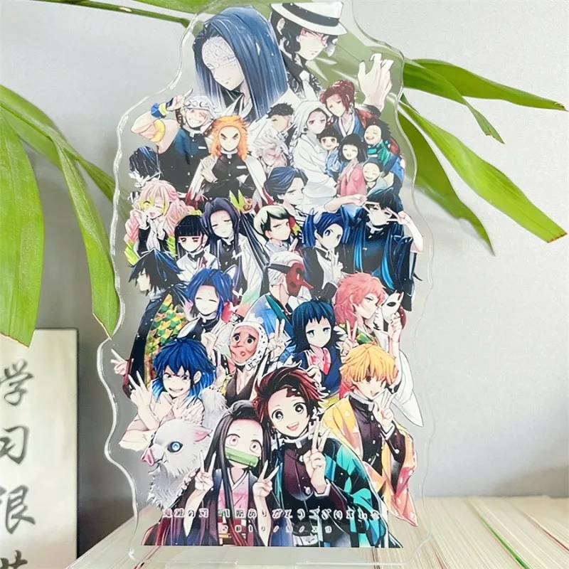 악마 슬레이어 아크릴 장식품 카마도 탄지로 토미오카 기유 애니메이션 피규어 자동차 책상 장식 모델 어린이 장난감 생일 선물