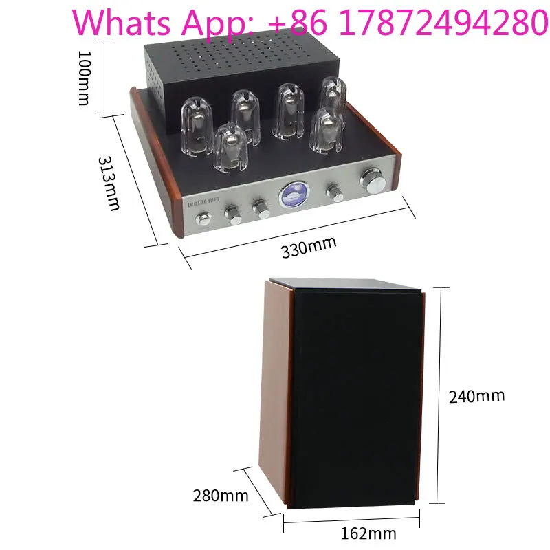 Multifunctional Home Audio Power W/module BT/Aux-in /CD-in and External Stereo Speakers Vacuum Tube Amplifier Kit