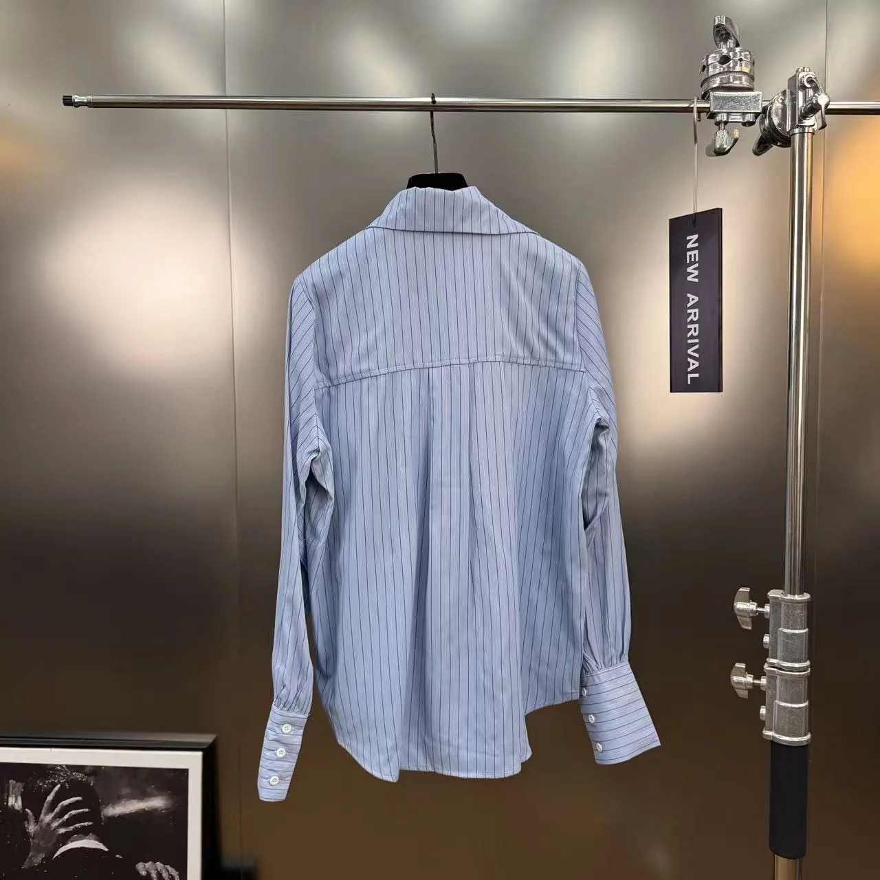 Chemise à rayures à grandes fleurs tridimensionnelles, haut élégant à volants à manches longues, Blusas florales 3D pour femmes, automne rétro