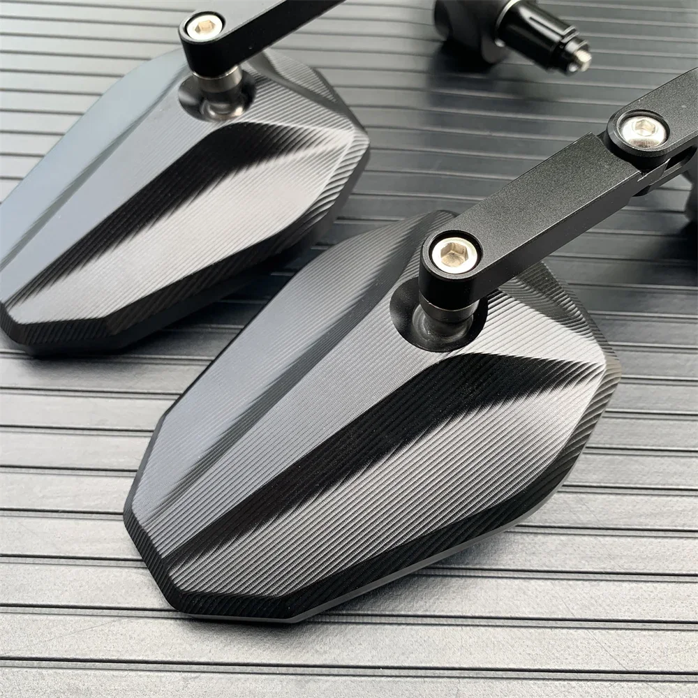 Motorcycle CNC Rear View Side Mirrors Handle Bar End Mirror Fit For Ducati Monster 695 696 796 797 821 1100 1200 1200S 1200R S2R