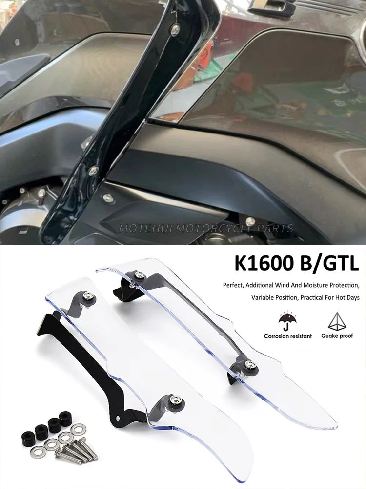 

Leg Protectors K 1600 GT Motorcycle Side Spoilers Wind Deflectors Fairing Extenions Foot Guard Fender For BMW K1600GT 2017-2021