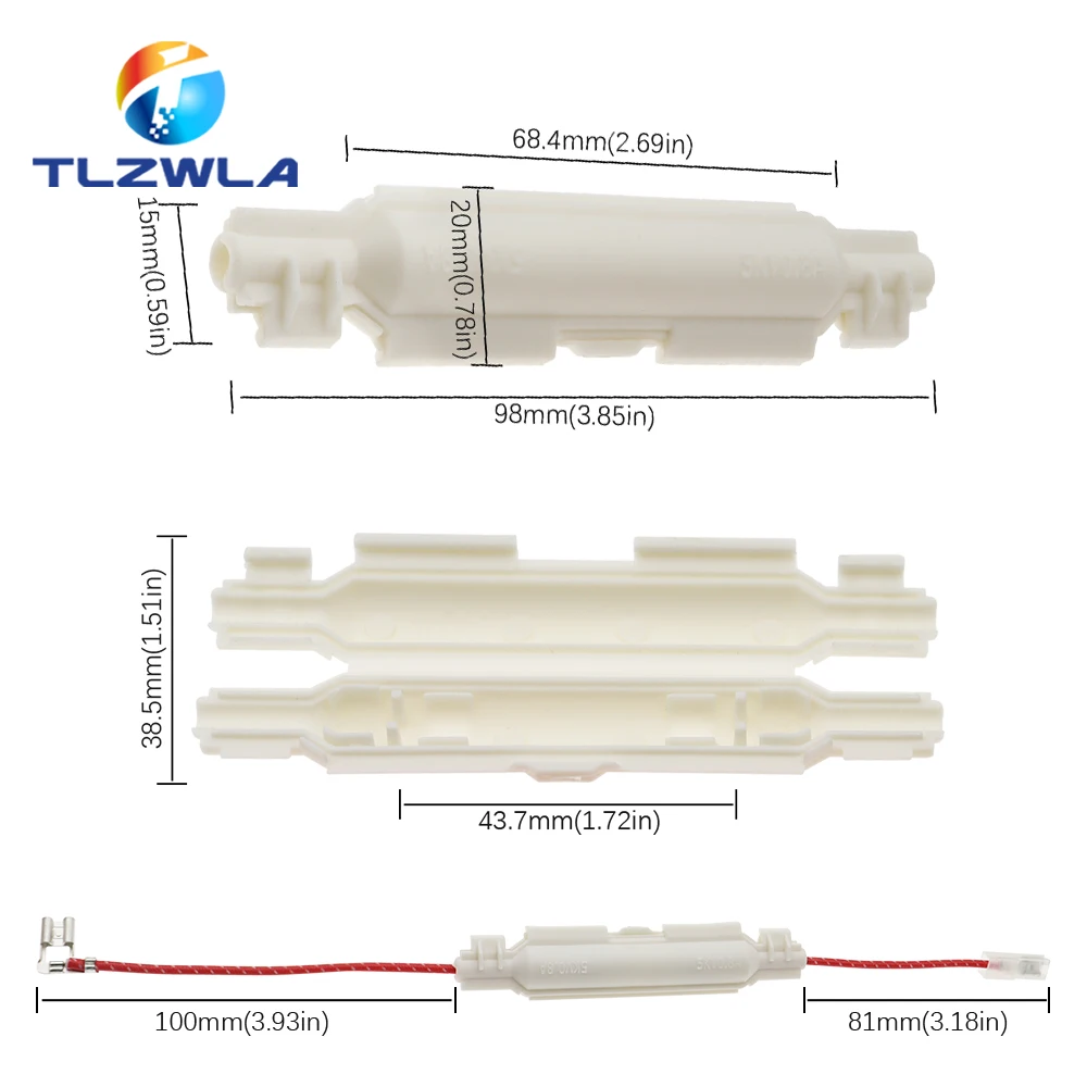 5KV 0.85A 850mA 0.9A 900mA 0.8A 800mA 0.75A Fusible de alto voltaje para hornos microondas Portafusibles universal Hornos microondas Par