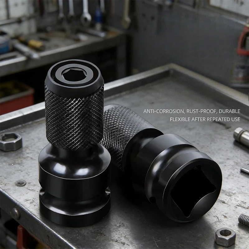 

Переходник для ударного гайковерта: с 1/2 на 1/4 дюйма, шестигранный хвостовик, держатель для бит, для электроинструментов и шуруповертов