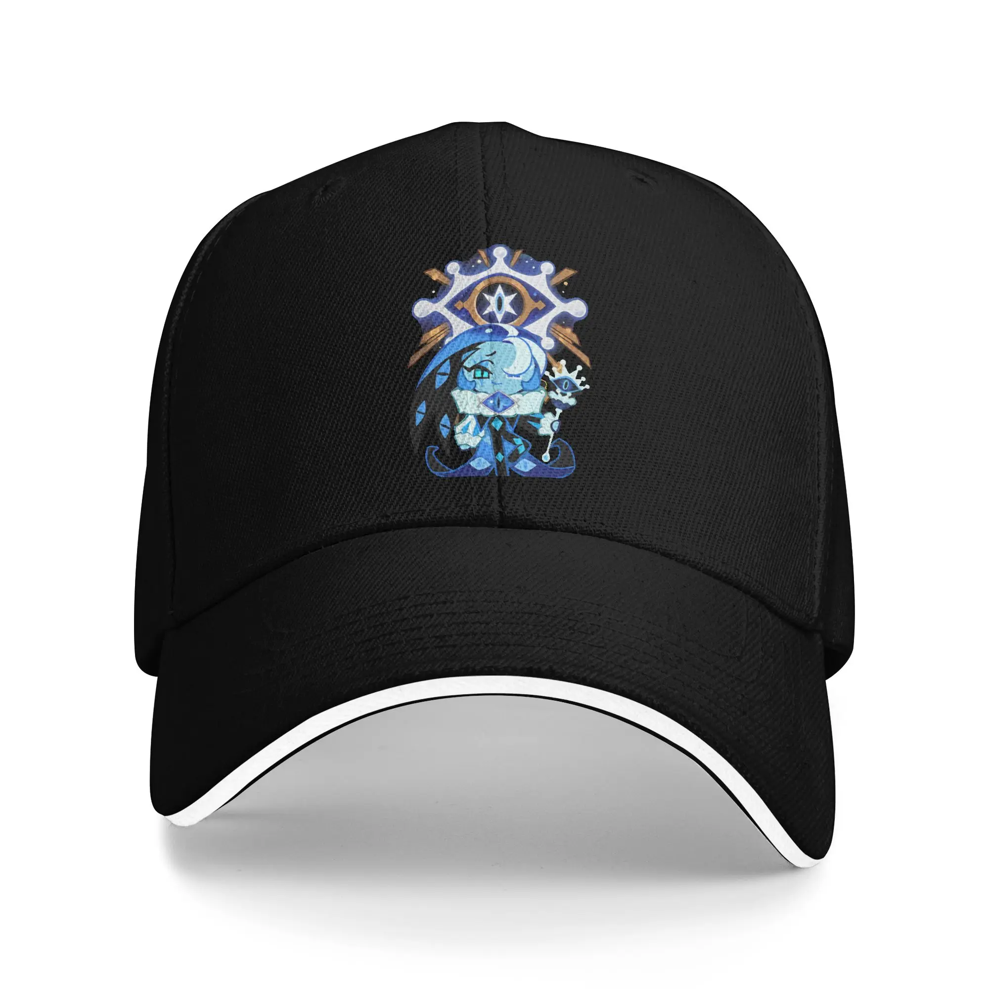 Shadow Milk Cookie Run Kingdom Baseball Cap Hip Hop Cute Cartoon Anime Sandwich Hats for Men Women Adjustable Dad Hat Fishing