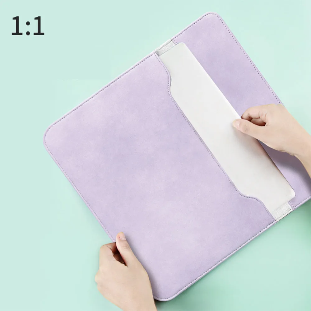 PU Leather Tablet Sleeve For 12-16 Inch Tablets Slim Liner Protective Sleeve Carrying Case Storage Bag For Travel School Use