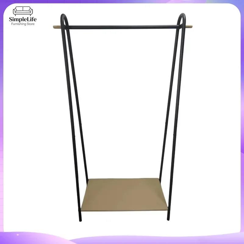 Modern Vertical Steel Coat Rack Floor Standing Clothes Hanger Stand for Bedroom Living Room Hotel Durable Metal Garment