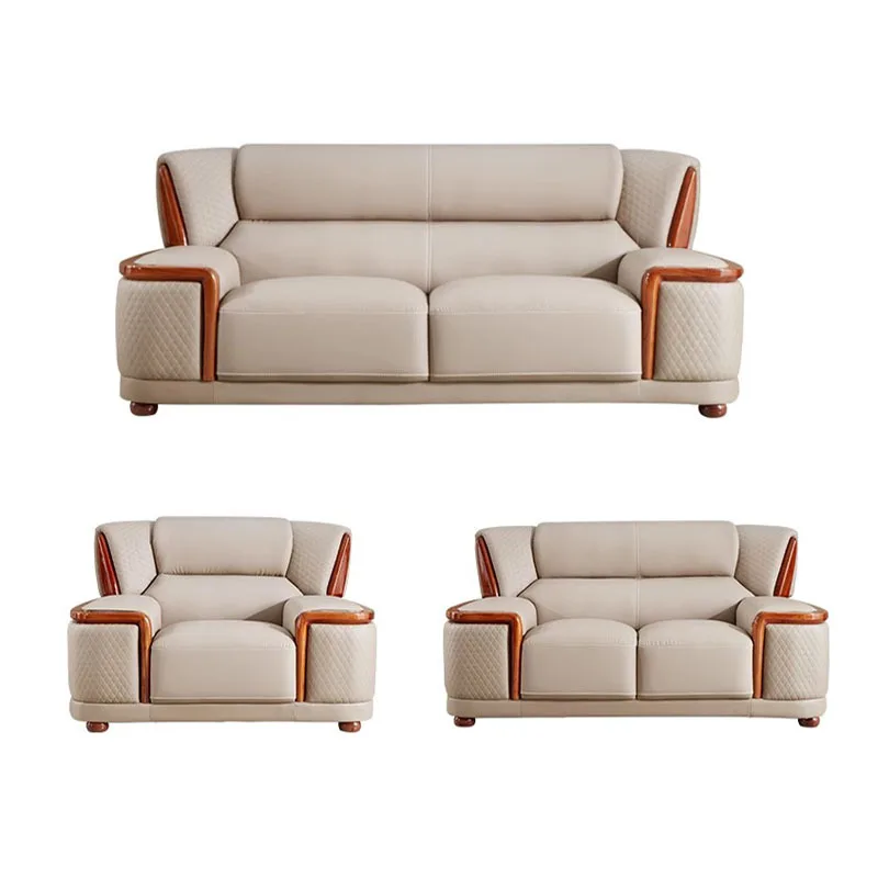 

Nordic, leather, sofa, modern, simple, living room, light luxury, corner, solid wood